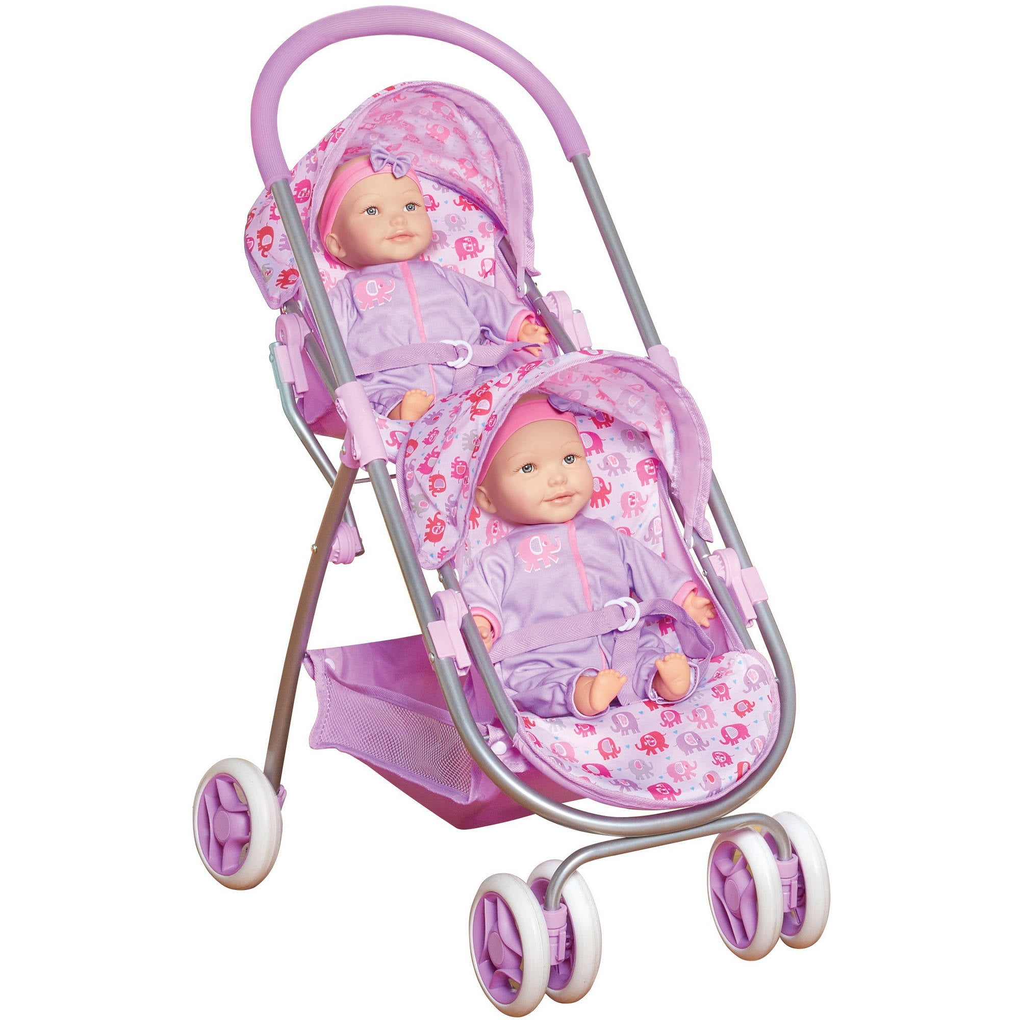 baby alive doll twin stroller