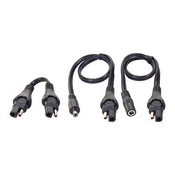 Tecmate Optimate Cable O-67, Adapter kit, 3 Piece, SAE to DC 2.5mm