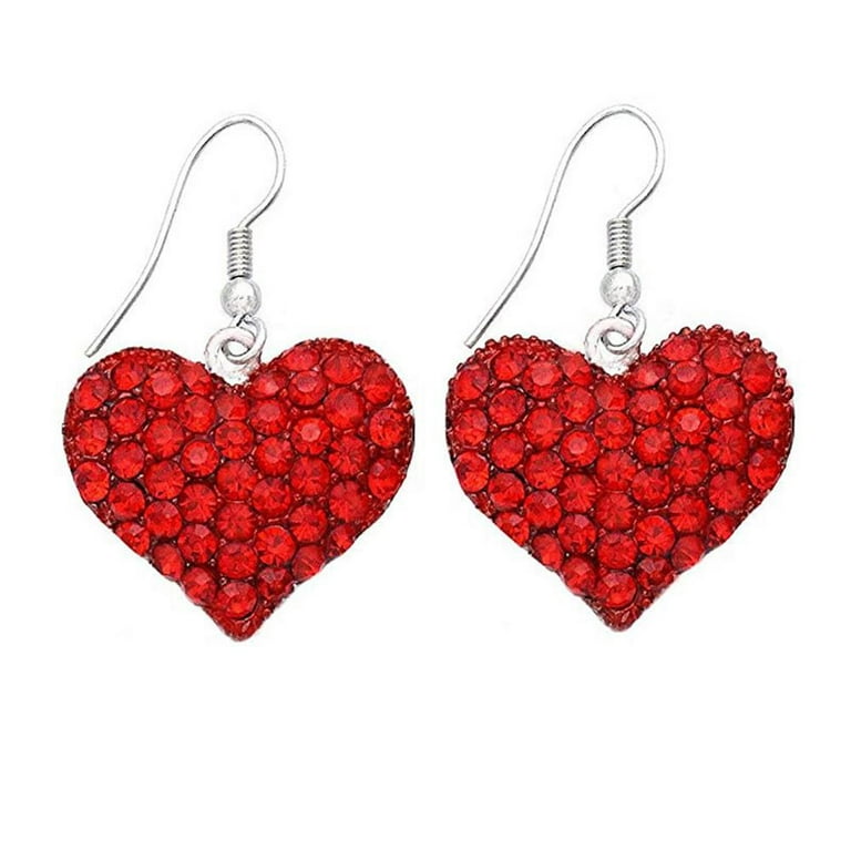 Valentines Day, Valentine Earrings, Acrylic Earrings, Acrylic Hearts, Heart Dangle Earrings, Heart Balloon, Heart Balloon Earrings