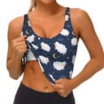 thumbnail image 3 of Pofeuu Cute Sheep 1 Print Sports Bra for Women Sexy Vest Yoga Running Gym Fitness Crop Bras Tops-XX-Large, 3 of 8