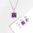 thumbnail image 4 of Everly Women's Alexandrite Sterling Silver Necklace, 4 of 5