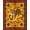 Yellow Multi, Pattern 8, variant on ODIKA Tibetan Tiger Versus Snake Striped Folk Ornate Border Battle for Dorm Room, Small Living Apartment, Stain Resistant Low Profile
