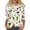 ANO40-Green, variant on Christmas Shirts For Women 3/4 Length Sleeve Tops Cute Loose Fit Pattern Round Neck Fall Tee Shirts 2026 Trendy Tops Green S