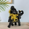 thumbnail image 4 of 2x Estatua de Buda Adorno Escultura Montar Figuras en Miniatura, 4 of 9