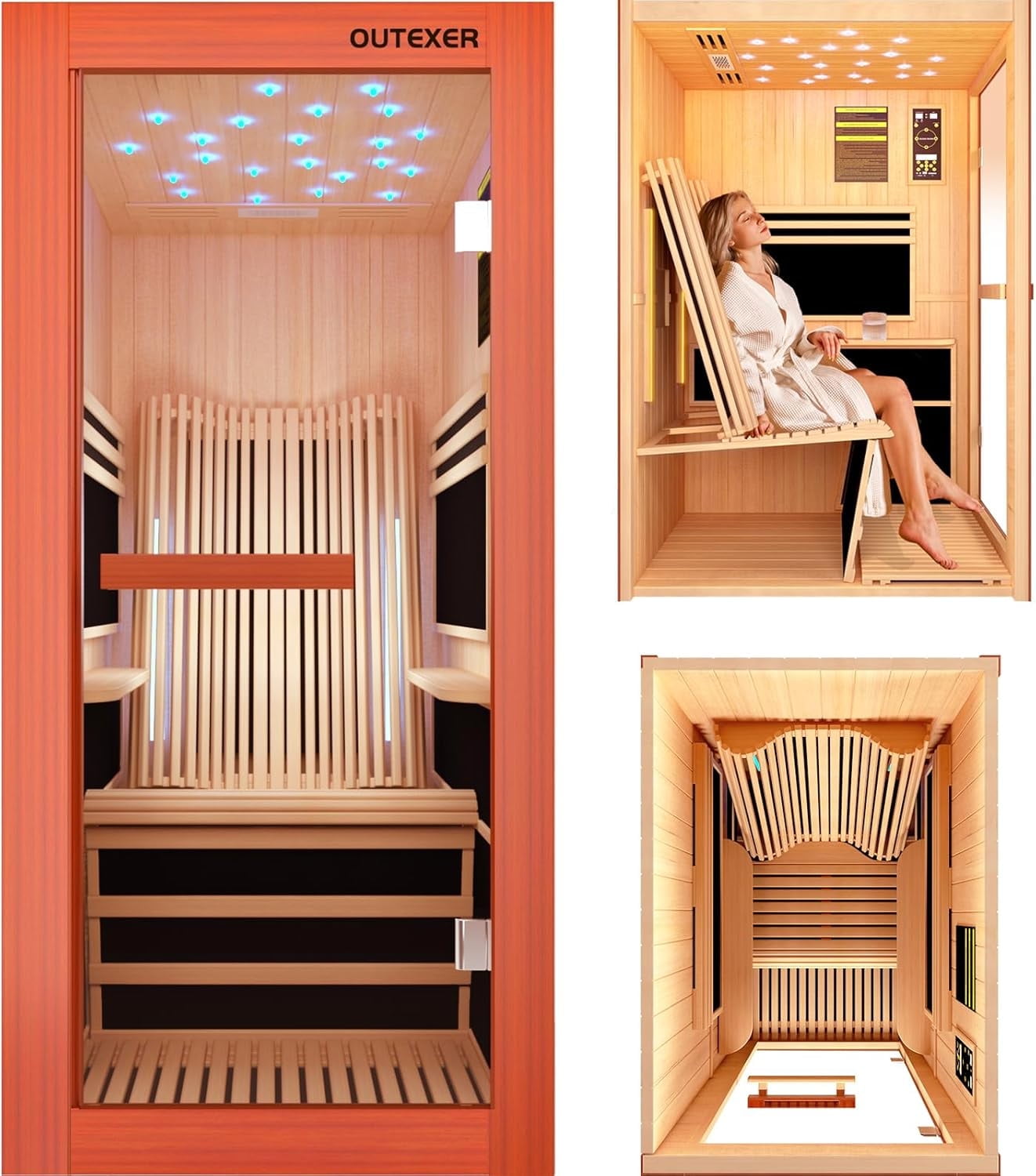 JNH Lifestyles Ensi+ 2 Person Ultra-Low EMF Far Infrared Sauna