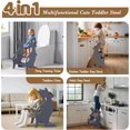 thumbnail image 2 of Wooden Toddler Step Stool for Bathroom Sink, Adjustable Height 3 in 1 Toddler Tower Kitchen Stool Helper with Safety Rail Toilet Potty Training Kids Learning Standing Tower for Kitchen Counter, 2 of 16