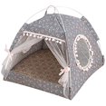 thumbnail image 1 of Cama para gatos de verano, tienda para gatos, casa para gatos, cueva, cama cómoda para gatos, cueva para gatos, casa para gatos, cama para gatos, mascota 38x38x36cm, estilo 2, 1 of 6
