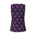 thumbnail image 5 of Gaeub Cute Flamingo Women's Workout Tank Tops Lightweight Sleeveless Shirts for Women for Athletic Running Tennis Yoga - Medium, 5 of 9