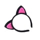 thumbnail image 5 of Guardurnaity Diadema con orejas de gato de dibujos animados: meticulosa oreja de gato de con dibujos animados y orejas de gato lindas Diadema negra Negro + rosa roja 2Conjunto, 5 of 6