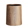 thumbnail image 2 of Clearance Sales! Aminojy Retro Imitation Wood Grain Trash Can, Plastic Garbage Can, Plastic Garbage Container Household Garbage Can Rustic Waste Container Office Trash Bin For Office, Living Room, 2 of 5