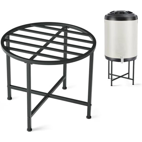 Heavy Duty Stainless Steel Rain Barrel Stand,Rain Water Collection Barrel Stand，Suitable for 45/50/55 Gallon Plastic Outdoor Rain Barrel$$Garden & Patio