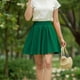 thumbnail image 5 of Faldas de Verano Cortas de Mujer Falda de Color Sólido de Línea A, Falda Media Casual para el Uso Diario de Primavera, 5 of 5
