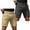 Gold, variant on 2 Pack Mens Cargo Shorts Casual Elastic Waist Twill Work Shorts Vintage Classic Relaxed Fit Hiking Tactical Short Pants with Multi Pockets Complexion 3XL