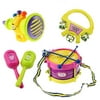 Cheesea Baby Toy Gift Set Roll Drum Musical Instruments Toy Combination Baby Concert Set with 5pcs