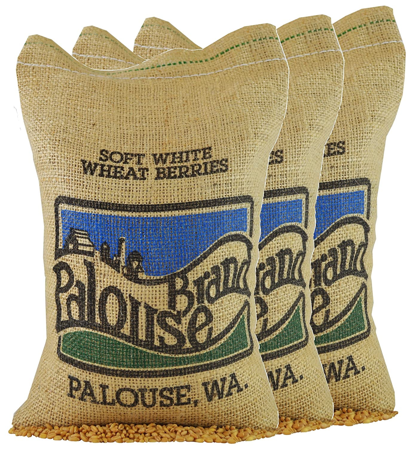 Soft White Wheat Berries • NonGMO • 15 lbs • Palouse Brand • USA Grown