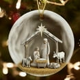 thumbnail image 5 of Nativity Christmas Ornaments, New Christian Ornaments Jesus Nativity Ornament Christmas Tree and Window Decor, Catholic Religious Gifts for Family Friends, Nativity Scene Decor Festive Faith Ornament, 5 of 5