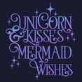 thumbnail image 3 of CafePress - UNICORN KISSES And MERMAID WISHES Sweatshirt - Classic Crew Neck Sweatshirt, 3 of 4