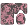thumbnail image 1 of ABPHQTO Lindo gato ligero Juego de alfombras de baño de 3 piezas Alfombra de baño Alfombra de contorno y tapa de inodoro ABPHQTO Cont-CHAPPLE-35273, 1 of 2
