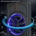 thumbnail image 4 of Slim Underseat Powered Car Subwoofer 10in 800W with LED Atmosphere Light Excellent Heat Dissipation Performance, 4 of 7