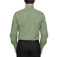 thumbnail image 3 of Men's Berlioni Solid Button Up Spread Collar Work Long Sleeve Dress Shirt, 3 of 5