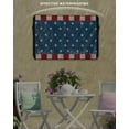 thumbnail image 3 of 4th of July Outdoor TV Cover 60 to 65 Inch Weatherproof, Retro Wood Patriot Independence Day 600D Oxford TV Covers with Waterproof Zipper, Outside Flat TV Screen Protector Size 58"W x 37"H x 4.5"D, 3 of 7