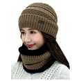 thumbnail image 4 of Dalrosia  Women Winter Beanie Hat Scarf Set Warm Fleece Lined Slouchy Thick Baggy Knit Skull Cap, 4 of 4