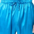 thumbnail image 6 of cllios Men's Silk Satin Pajama Pants Soft Long Sleep Bottoms Pj Lounge Pant with Pockets, 6 of 7