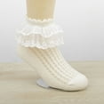 thumbnail image 2 of 5 Pack Girls Ruffle Socks Ruffle Lace Ankle Dress Princess Socks, 2 of 4