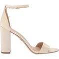 thumbnail image 6 of Sam Edelman Yaro Pearl Ivory Ankle Strap Open Round Toe Block High Heel Sandals (Pearl Ivory, 6), 6 of 6