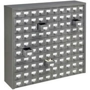 Global  Steel 100 Drawer Cabinet - Gray - 36 x 9 x 34.5 in.