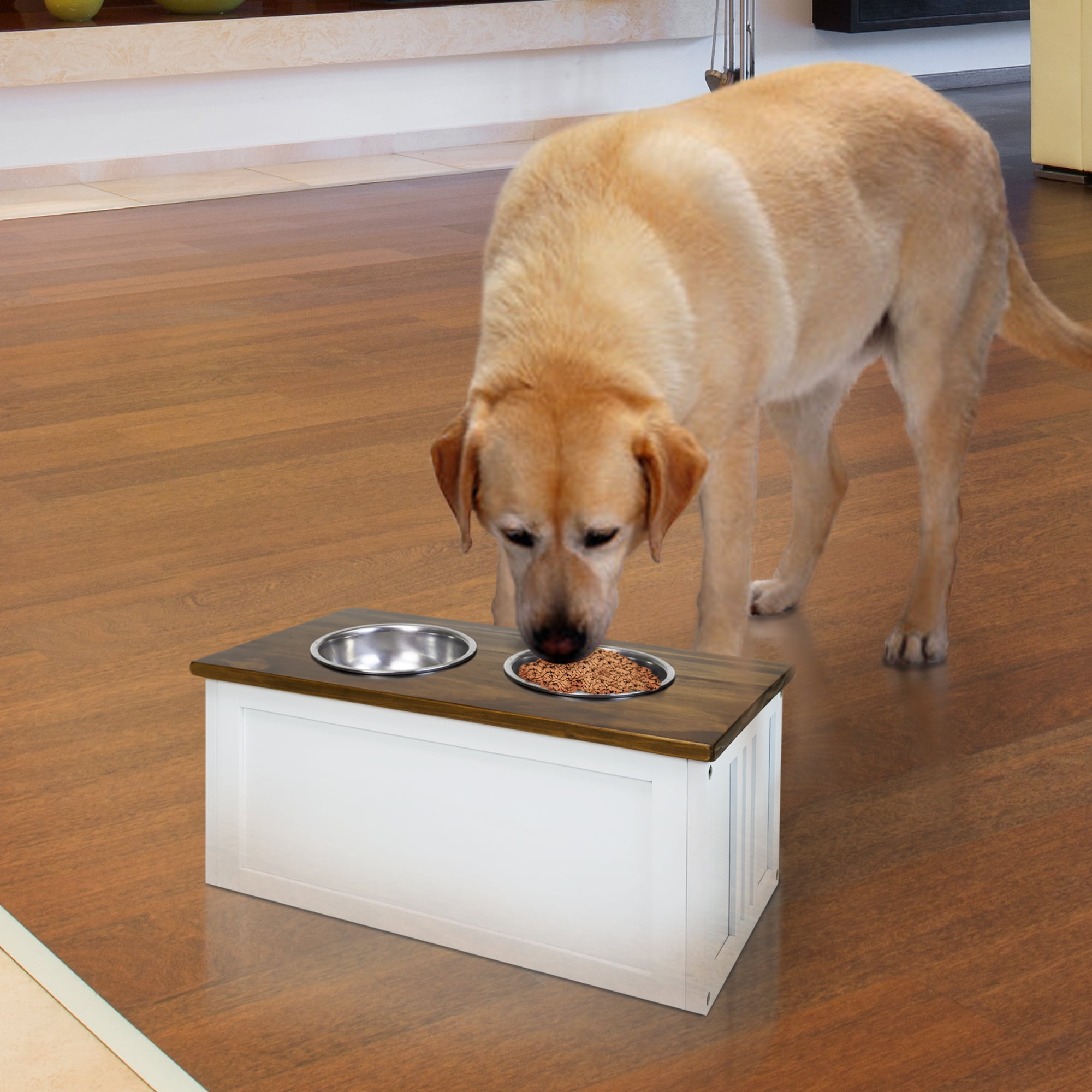 classic fashion elevated dog feeder