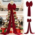 thumbnail image 2 of Huanglei Festive Flannel Bow Hanging Ornament For Elegant Party Embellishment, 2 of 4