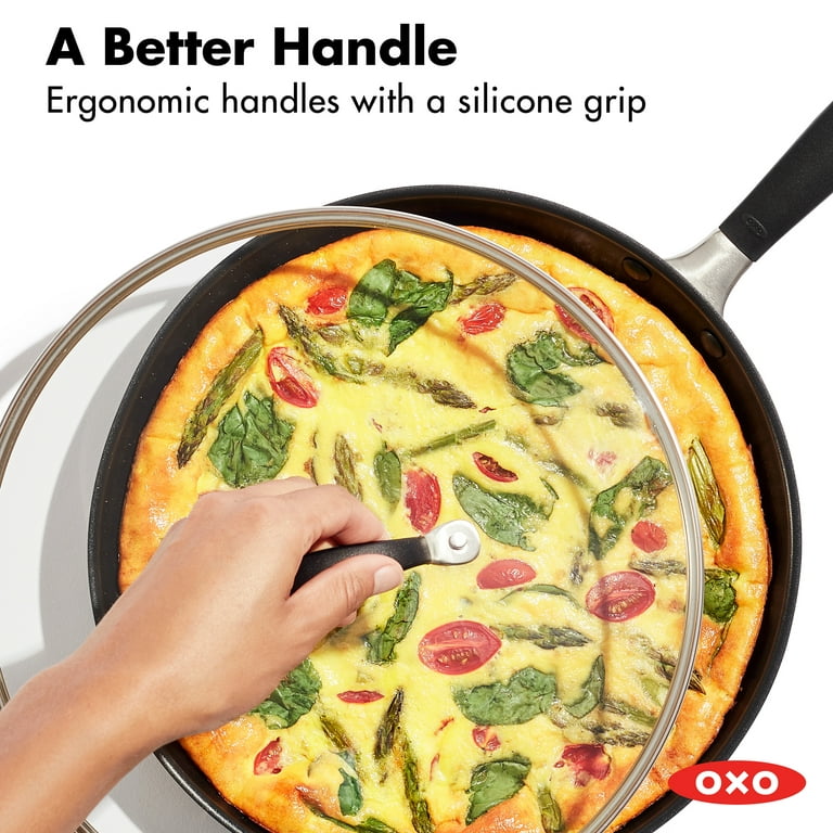 OXO Good Grips Non-Stick Hard Anodized 12-Inch FrypanOven Safe Tiny Bend  See Pic