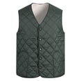 thumbnail image 3 of Chalecos chaqueta de hombre Otoño Invierno chaquetas de lana sin mangas ropa de hombre abrigo de cintura moda chaleco sólido ropa de talla grande 6XL, 3 of 5