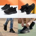 thumbnail image 2 of CZV Boys Girls Shoes Kids Sneakers with Non-Slip Breathable Lightweight Tennis Athletic Running Black Shoes for Little Kid & Big Kid, 2 of 8