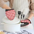 thumbnail image 6 of Pofeuu Canada Print Thickened Mini Silicone Oven Mitts Heat Resistant, Rubber Oven Mitt Gloves, Finger Pinch Grips, Pot Holder, Silicone Potholder, 6 of 7