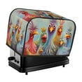 thumbnail image 2 of 1pc, Sunflower Rooster Bread Maker Cover, Chick Print Small Kitchen Appliance Bread Maker Dust Cover Microwave Bread Maker Cover, Suitable for 2 Slices Models, 2 of 7