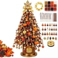 thumbnail image 2 of Aoznliie DIY Beaded Christmas Tree Kit, Bead Kit Xmass Tree with Maple Topper & Lights, Ideal Tabletop Christmas Decor for Home Office, 2 of 8