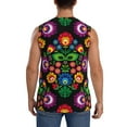 thumbnail image 4 of Disketp Traditional Floral Polish Sleeveless Tshirts For Men, Muscle Shirts For Men Dry Fit Tank Top-Medium, 4 of 8