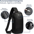 thumbnail image 2 of Mochila Antirrobo Cruzada Bluelander Bolso de Pecho para Hombre con Seguro de Código Integrado, 2 of 3