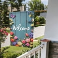 thumbnail image 4 of Welcome Spring Summer Garden Flag 12x18 Inch Double Sided Floral Butterfly Garden Decor，Outdoor Yard House Flags，Flowers Tulips Butterflies Decoration, 4 of 7