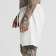 thumbnail image 5 of Pantalones cortos capri de verano para hombre, pantalones de playa holgados de moda, pantalones casuales grandes, pantalones cortos de color sólido (blanco), 5 of 6