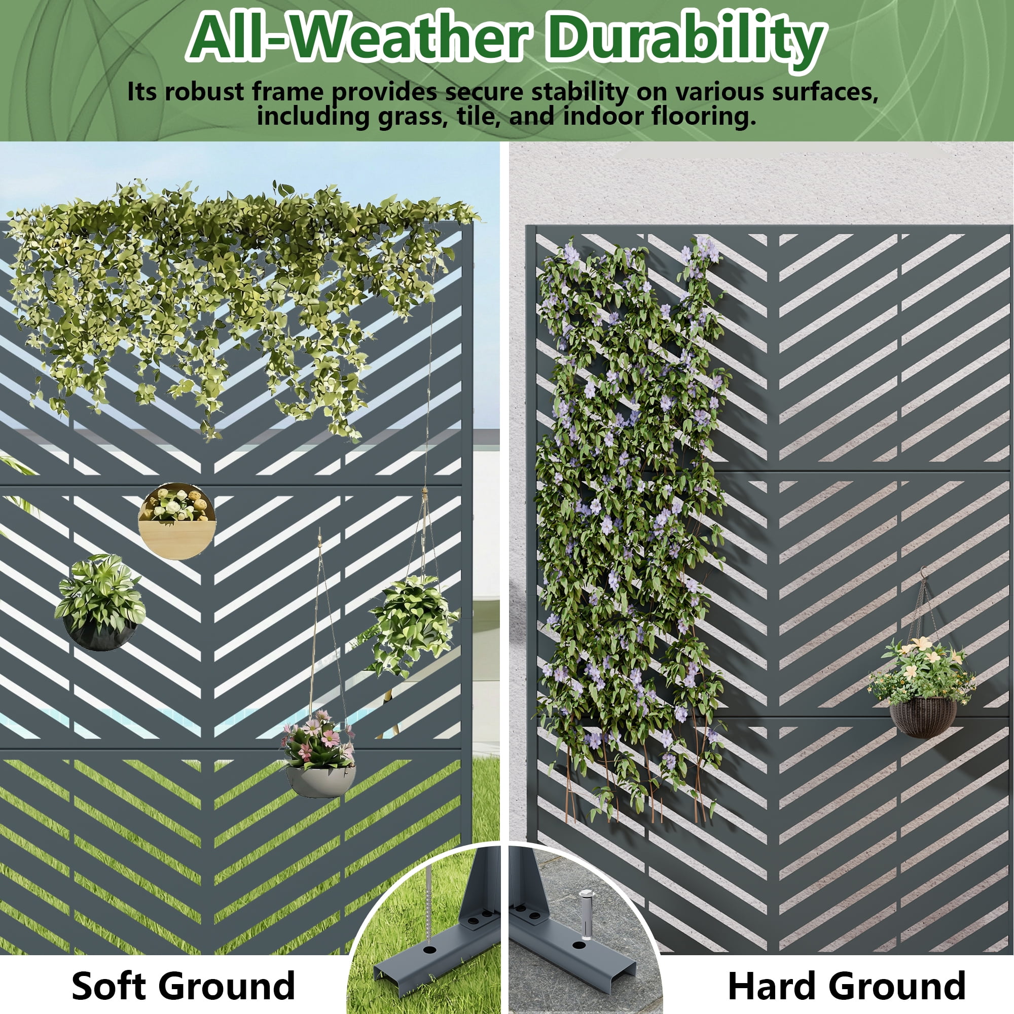 Privacy Metal Screen Fence Panel