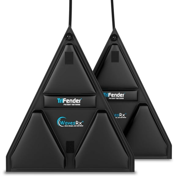 WAVESRX PWC Fender Bumper for Safe Jet Ski Docking | Foldable Easy-to-Store Marine Bumpers Offer Ultimate Protection from Dock Rash and Scratches | Adjustable Length Bungee Cord   Hook & Safety Latch