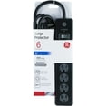 thumbnail image 3 of GE 6-Outlet Power Strip Surge Protector, 4ft. Cord, Safety Covers, Black, 33659, 3 of 8