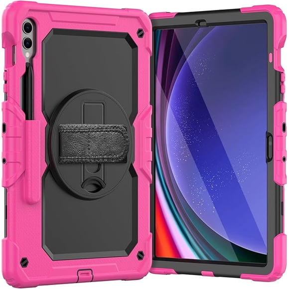 Samsung Galaxy Tab S10 Plus 12.4-inch 2024/S9 FE Plus/S9 Plus 2023 Funda para Teléfono (Rosa)