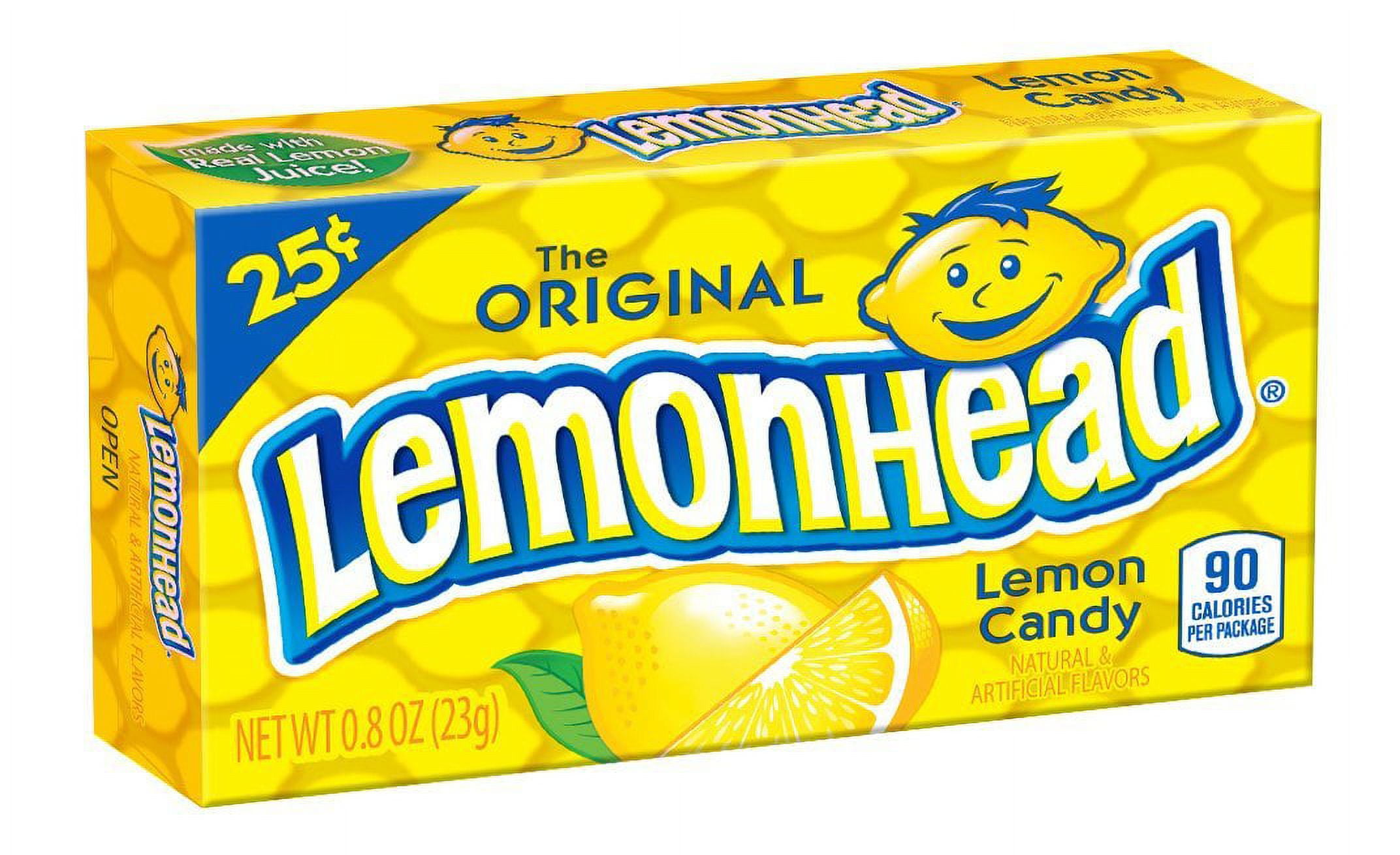 Lemonhead, Hard Candy, Sour Lemon Flavor, 0.8 oz Box - Walmart.com
