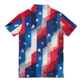 thumbnail image 4 of Men's USA 250th Anniversary American Flag Stripe Polo Shirt Patriotic Casual Short Sleeve America 250 Merchandise, 4 of 6