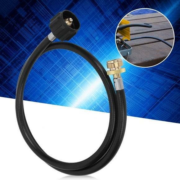 Noref Propane Hose, Propane Gas Pipe,1.2m Hose Propane Gas Hose Tank Adapter Converter Pipe for Camping Stove BBQ Grill