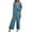 Blue, variant on Autumn Fashion Plus Size Two Piece Sets for Women Solid Color Long Sleeved Irregular Hem Top Elastic Waist Wide Leg Pants Set Gifts for Womens